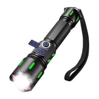 A800 20W Spotlight 2000LM USB Rechargeable LED Flashlight(Black)