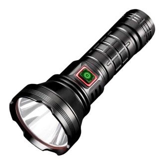 812-BT90 50W Spotlight 3000LM USB Rechargeable LED Flashlight(Black)