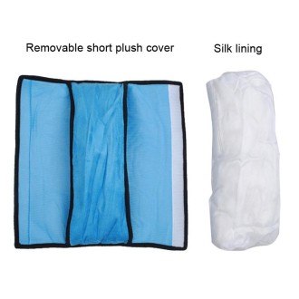 5pcs Children Car Seat Belt Protective Cover Thickened Plush Shoulder Pillow(Blue)