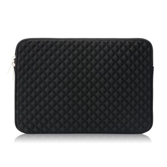 Diamond Texture Laptop Liner Bag, Size: 12-13 inch(Black)