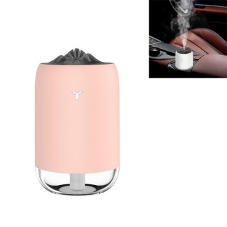 Car Portable Humidifier Household Night Light USB Spray Instrument Disinfection Aroma Diffuser(Pink)