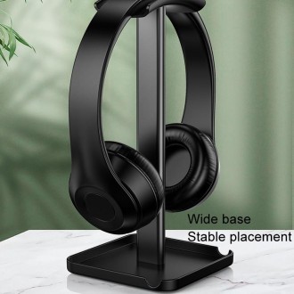 Desktop Headphone Holder Cell Phone Tablet Stand(Black)