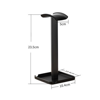 Desktop Headphone Holder Cell Phone Tablet Stand(Black)