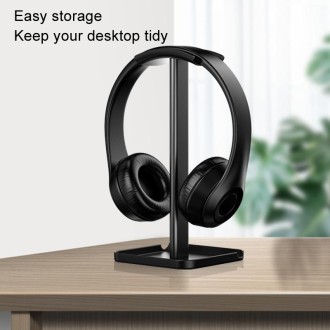 Desktop Headphone Holder Cell Phone Tablet Stand(Black)