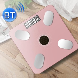 Smart Bluetooth Weight Scale Home Body Fat Measurement Health Scale Solar + Charge Model(Rose Gold Silk Screen Film)