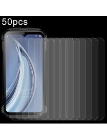 For Doogee S100 50pcs 0.26mm 9H 2.5D Tempered Glass Film