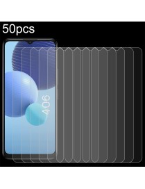 For TCL 406 50pcs 0.26mm 9H 2.5D Tempered Glass Film