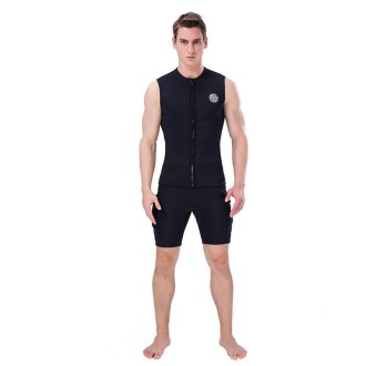 SLINX Full Fleece Inner Diving Thermal Vest, Size: M(Black)