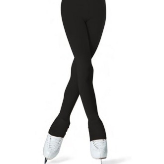 Fancy Skating Pants Long Pantyhose Shoe Covers(black thick half cover)