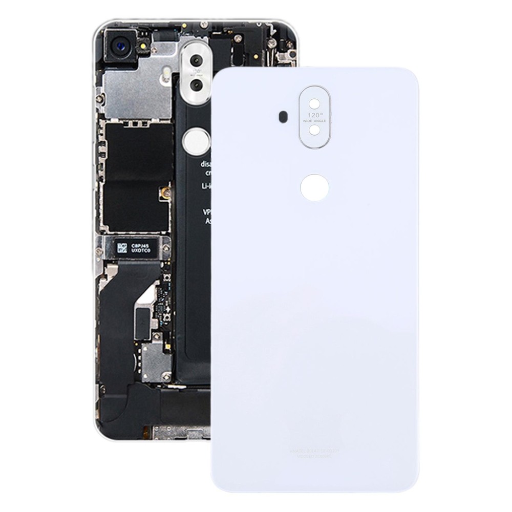 Grass Material Battery Back Cover With Camera Lens for Asus Zenfone 5 Lite ZC600KL(White)