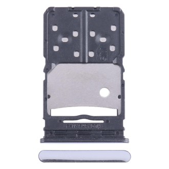 For Tecno Camon 20 Pro SIM Card Tray + Micro SD Card Tray (Silver)