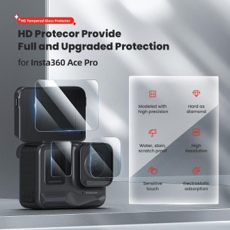 For Insta360 Ace Pro aMagisn Tempered Protective Film Sports Camera Accessories, Specification: 2sets