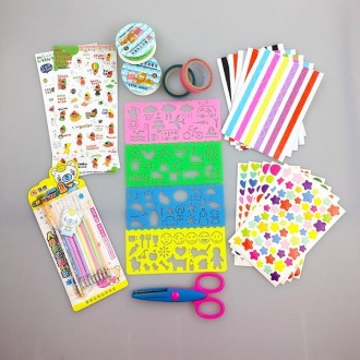 Photo Album Making DIY Accessories Set Hand Book Hand-Made Decorative Accessories, Specification： Package 1