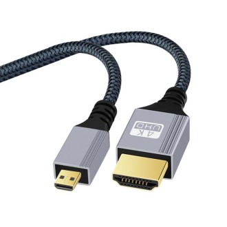 HDTV to Micro HDTV 4K 120Hz Computer Digital Camera HD Video Adapter Cable, Length:3m