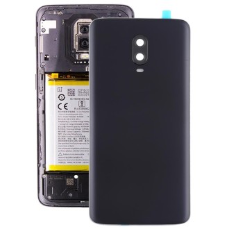 For OnePlus 6T Original Battery Back Cover with Camera Lens (Frosted Black )