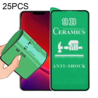 For iPhone 12 mini 25 PCS 9D Full Screen Full Glue Ceramic Film