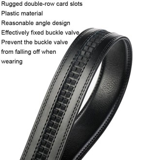 Dandali Casual Men Automatic Buckle Belt Business Soft Leather Pants Band, Length (cm): One Size 110-125cm(ZD-28)