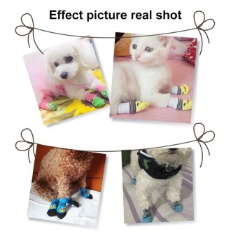 2 Pairs Cute Puppy Dogs Pet Knitted Anti-slip Socks, Size:M (Bear)