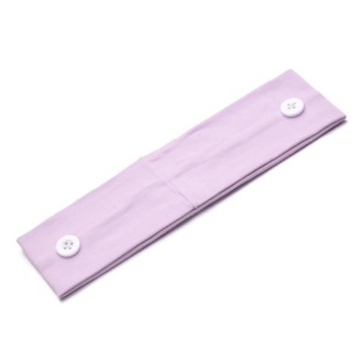 3 PCS Stretch Button Yoga Headband Can Hang Mask(Light Purple)