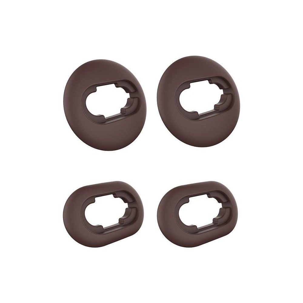 2 Sets Bluetooth Earphone Silicone Earplug Caps For Samsung Galaxy Buds Live(Brown-2 Pairs)