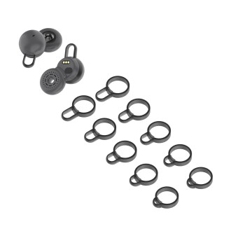 5 Pairs Non-Slip Silicone Earphone Ferrule Set for Sony LinkBuds Ear Cap(Black)