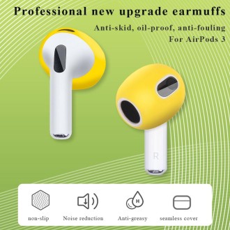 Ear Cap Silicone Protective Case for AirPods 3(White)