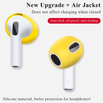 Ear Cap Silicone Protective Case for AirPods 3(White)