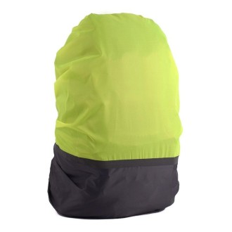 2 PCS Outdoor Mountaineering Color Matching Luminous Backpack Rain Cover, Size: L 45-55L(Gray + Fluorescent Green)