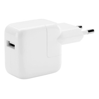 XJ-12W 12W USB Port Travel Charger for iPad Series / iPod Series / iPhone Series , EU Plug