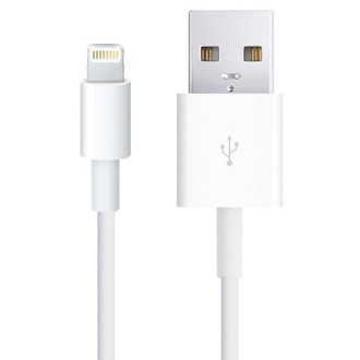 USB to 8 Pin Multiple Strands TPE Sync Data / Charging Cable, Cable Length: 1m(White)