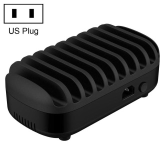 ORICO DUK-10P-DX 120W 5V 2.4A 10 Ports USB Charging Station, US Plug(Black)