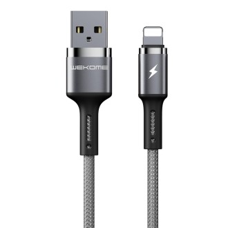 WK WDC-128 3A 8 Pin Kingkong Enjoy Version Charging Data Cable, Length: 1m(Silver)