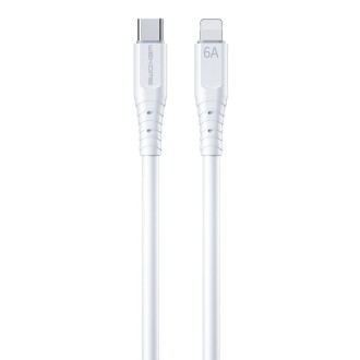 WK WDC-160 8 Pin PD 20W Silicone Fast Charging Cable, Length: 1.5m