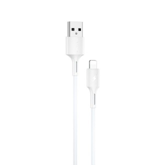 WK WDC-136 USB to 8 Pin 3A Fast Charing Data Cable(White)