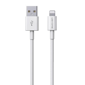 WK WDC-117 3A 8 Pin Fast Charging Charging Cable, Length: 1.2m (White)