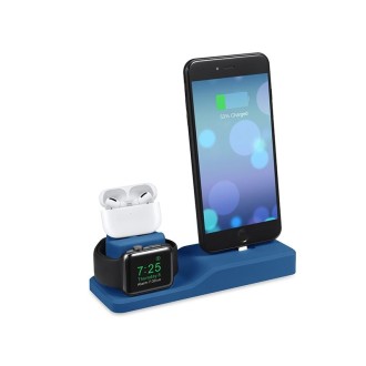 Mobile Phone Charging Stand for iPhone / Apple Whtch / AirPods(Classic Blue)