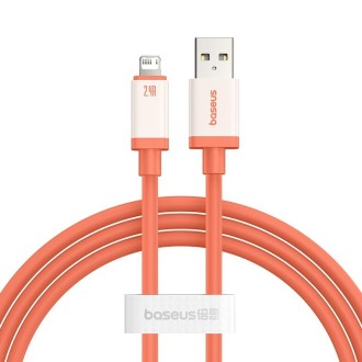 Baseus Antifreeze Series USB to 8 Pin 2.4A Fast Charging Data Cable, Length:1m(Orange)