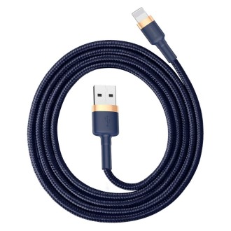 Baseus 2.4A 1m USB to 8 Pin High Density Nylon Weave USB Cable for iPhone, iPad(Blue)