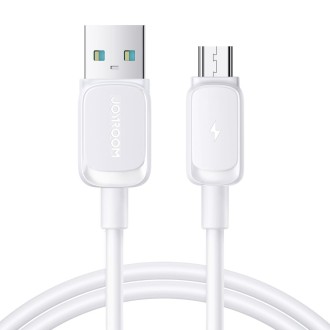 JOYROOM S-AM018A14 Multi-Color Series 2.4A USB to Micro USB Fast Charging Data Cable, Length:1.2m (White)