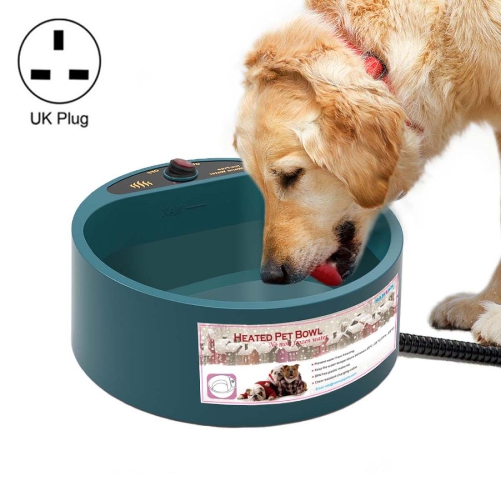 Pet Heating Bowl Cat And Dog Food Tray Automatic Constant Temperature And Heat Preservation Water Bowl, Plug Type:UK Plug 220-23