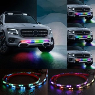 Car Phantom Daytime Running Lights LED Streamer Warning Turning Lights, Length: A12-120cm APP Model