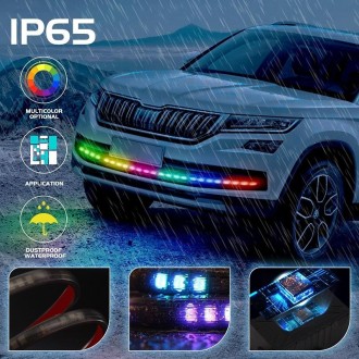 Car Phantom Daytime Running Lights LED Streamer Warning Turning Lights, Length: A12-120cm APP Model