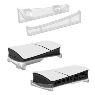 For PS5 Slim JYS-P5189 Console Horizontal Placement Stand Digital / Optical Drive Version Universal Storage Mount(Transparent)