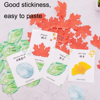 10pcs F073 Cute Small Fresh Leaves Sticky Notes Handbook Decorative Stickers(Gouache)