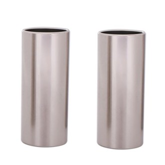 2PCS Stainless Steel Guitar Slide Tube Folk Slide Block, Size: 28mm(Gold)