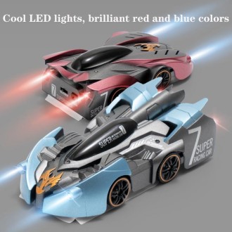 Remote Control Wall Climbing Car Mini Electric Remote Control Car Children Toy(Red Flame Watch RC Edition)