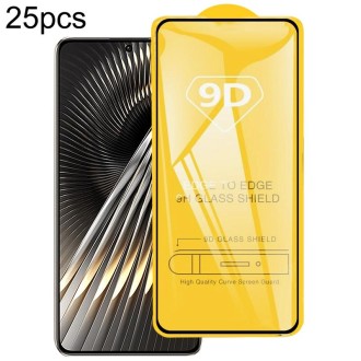 For Xiaomi Poco F6 Pro / Poco F6 5G 25pcs 9D Full Glue Screen Tempered Glass Film