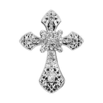 Metal Cross Car Air Outlet Decorative Aromatherapy Clip(Silver)