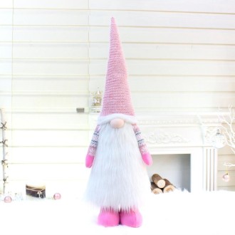 Christmas Faceless Dolls Holiday Decorations Children Gift, Style:32011(White)