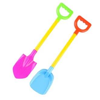 2 PCS / Set Sandbeach Sand Beach Shovel Toys Children Colored Plastic Shovel Model for Kids Outdoor Snow Shovel Beach Dune Tool 